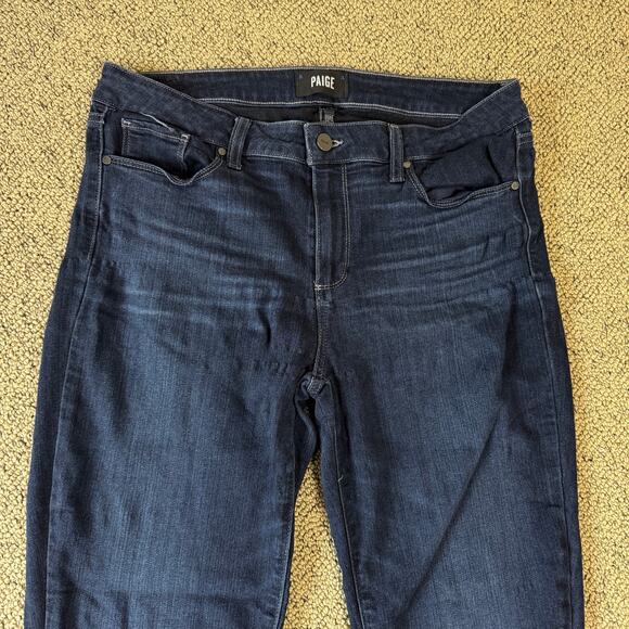 Paige Skyline Skinny Ankle Denim Blue Jeans US Women's 32 Plus - Picture 3 of 8